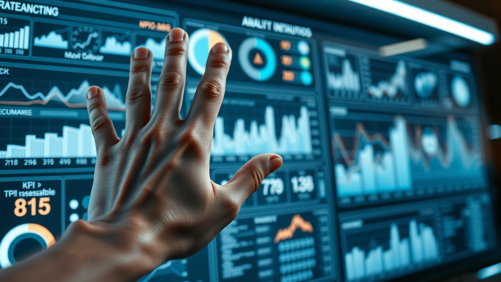 analytics dashboard with KPIs highlighted, Social Media ROI metrics dashboard