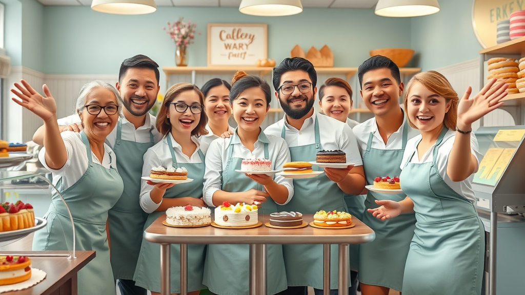 West Bloomfield small business bakery staff sharing behind-the-scenes content for social media marketing