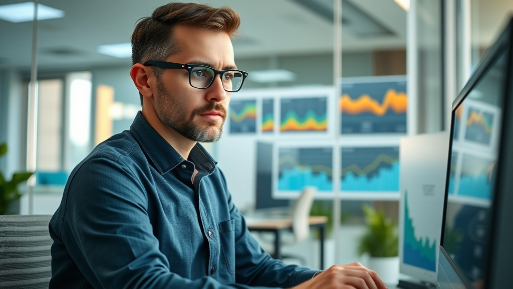 Marketing manager in West Bloomfield tracking social media analytics for business growth