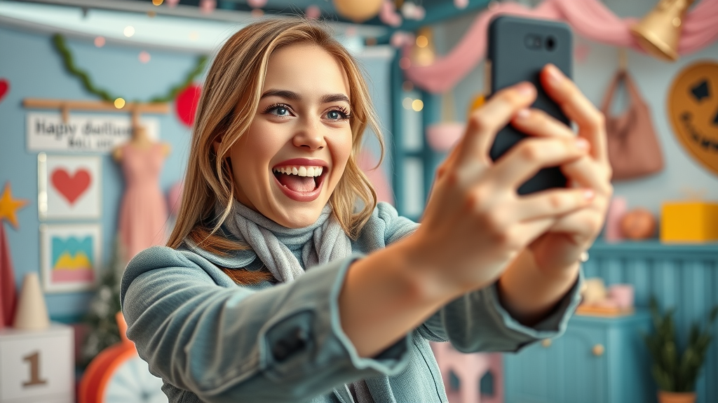Influencer creating Instagram stories for a retail brand to boost business ROI with social media platform