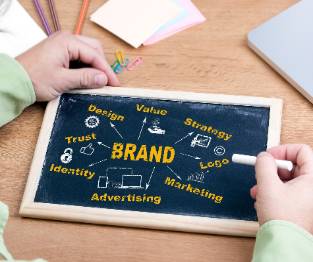 dynamic branding icons, intrigued, developing digital symbols, photorealistic, tech workspace filled with computer screens, highly detailed, animated discussions among team members, digital clarity, vivid contrasting colors, focused LED illumination, shot with a 85mm lens.