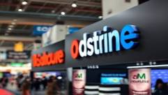 distinct brand identity, assertive, defining, photorealistic, bustling trade show with banners, highly detailed, immersive 3D logos, dynamic depth of field, contrasting hues, directed ambient light, shot with a macro lens.